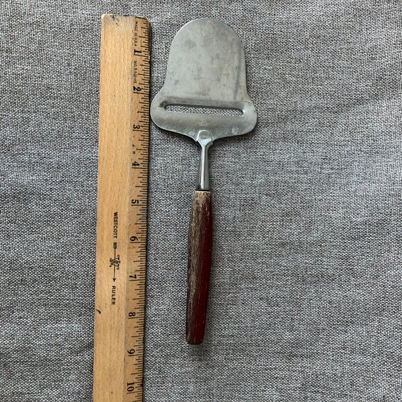 Vintage KN Karlsson & Nilsson MCM Stainless Sweden Cheese Slicer Wooden Handle - Picture 4 of 4